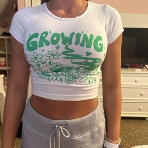Princess Polly white crop top